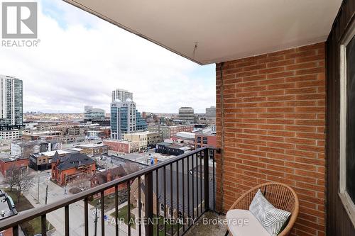 1005 - 64 Benton Street E, Kitchener, ON - Outdoor With Balcony With View With Exterior