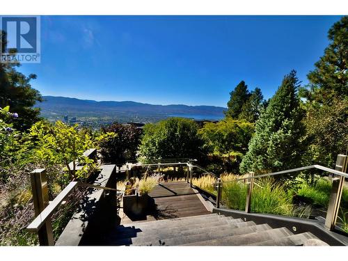 Stairs to formal front entry - 1180 Stoneypointe Court, Kelowna, BC - Outdoor With View