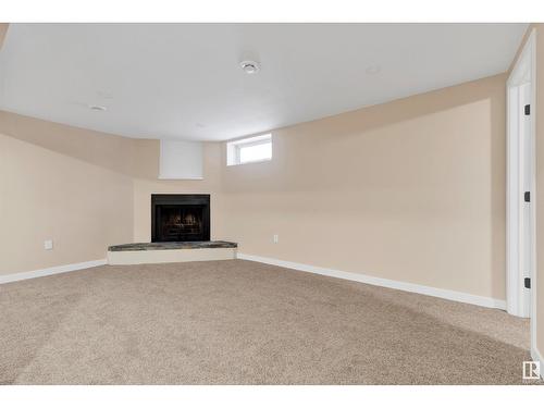 12322 95 St Nw, Edmonton, AB - Indoor With Fireplace