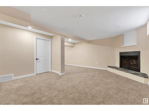 12322 95 St Nw, Edmonton, AB - Indoor With Fireplace