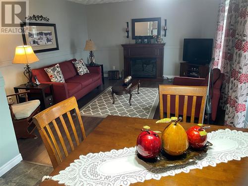 10 Water Front Road, Roberts Arm, NL - Indoor Photo Showing Living Room With Fireplace