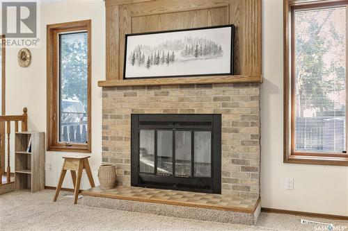 1202 Baird Street, Regina, SK - Indoor With Fireplace