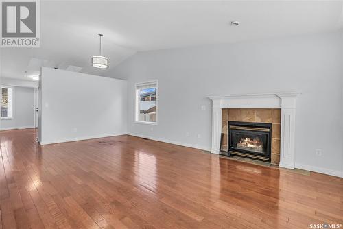 235 Beerling Crescent, Saskatoon, SK - Indoor Photo Showing Living Room With Fireplace