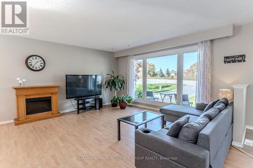 605 Big Bay Point Road, Barrie, ON - Indoor Photo Showing Living Room With Fireplace