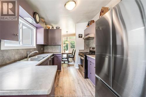 32 Melrose Avenue, Leamington, ON - Indoor Photo Showing Kitchen With Stainless Steel Kitchen With Double Sink With Upgraded Kitchen