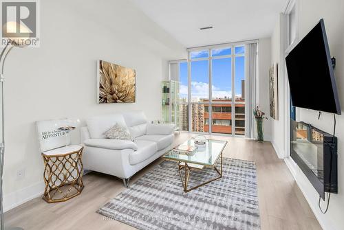 1405 - 32 Davenport Road, Toronto, ON - Indoor Photo Showing Living Room With Fireplace