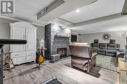 1634 Early Drive, Saskatoon, SK - Indoor With Fireplace