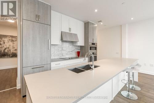 414 - 42 Mill Street, Halton Hills, ON - Indoor Photo Showing Kitchen With Double Sink With Upgraded Kitchen