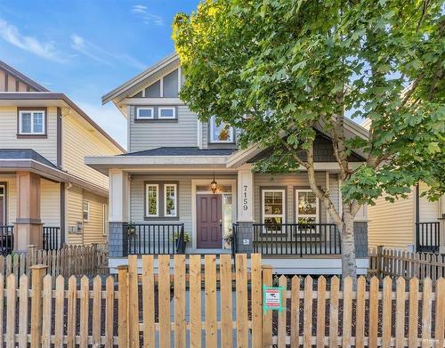 Main 7159 196 Street, Langley, BC - Outdoor With Deck Patio Veranda With Facade