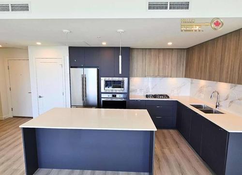 3001 8551 201 Street, Langley, BC - Indoor Photo Showing Kitchen With Double Sink With Upgraded Kitchen