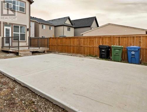 Back Yard concrete pad - 76 Skyview Point Crescent Ne, Calgary, AB 