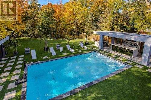 370 Goodram Drive, Burlington, ON - Outdoor With In Ground Pool With Backyard