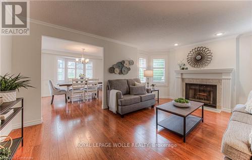 2 - 410 Craigleith Drive, Waterloo, ON - Indoor Photo Showing Living Room With Fireplace