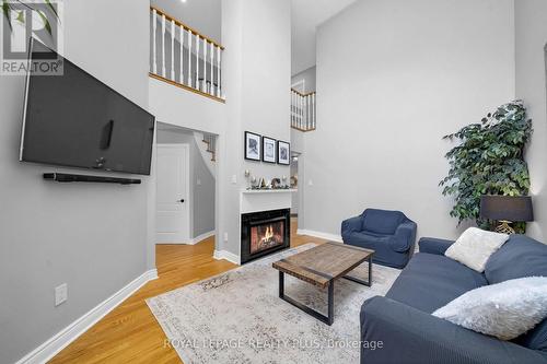 69 Birchway Place, Halton Hills, ON - Indoor Photo Showing Living Room With Fireplace