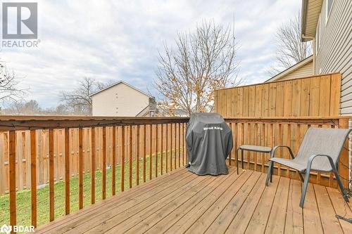 Wooden deck featuring grilling area - 35 Albion Street Unit# 37, Belleville, ON - Outdoor With Deck Patio Veranda With Exterior