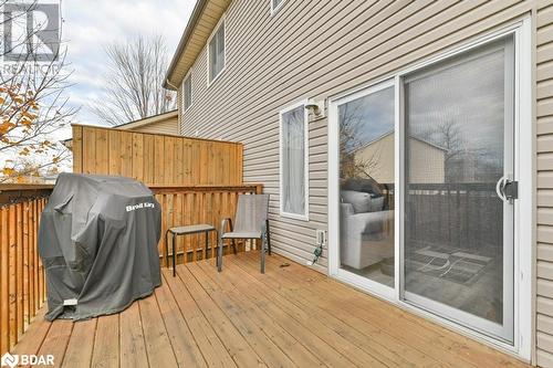 Wooden terrace with area for grilling - 35 Albion Street Unit# 37, Belleville, ON - Outdoor With Deck Patio Veranda With Exterior