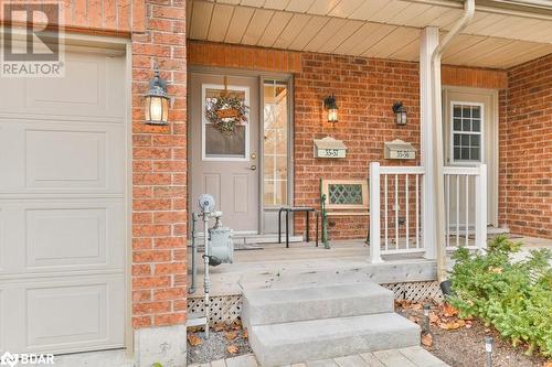 Property entrance featuring covered porch - 35 Albion Street Unit# 37, Belleville, ON - Outdoor With Exterior