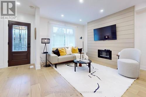 196 Lawrence Avenue, Toronto, ON - Indoor Photo Showing Living Room With Fireplace