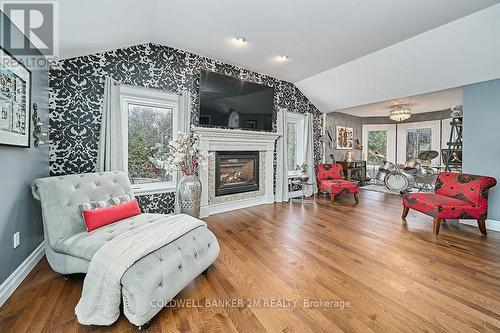 1901 Stanton Road N, Cobourg, ON - Indoor Photo Showing Living Room With Fireplace