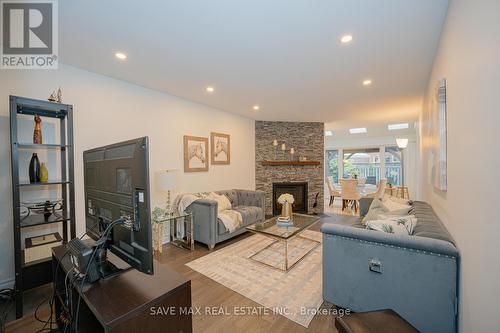 6 Campkin Street, Brampton, ON - Indoor Photo Showing Living Room With Fireplace