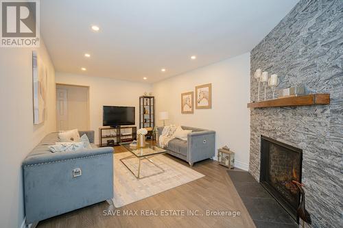 6 Campkin Street, Brampton, ON - Indoor Photo Showing Living Room With Fireplace