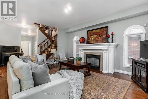 49 Conrad Place, Grimsby, ON - Indoor Photo Showing Living Room With Fireplace