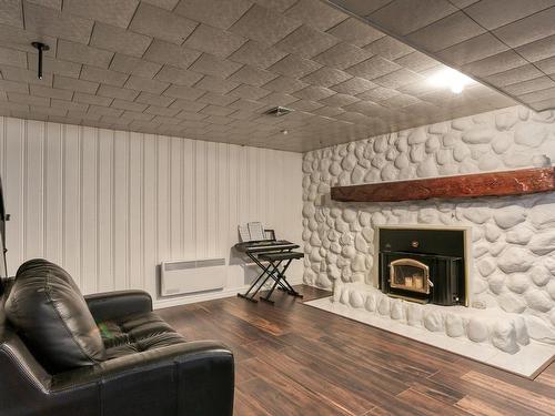 Family room - 3805 105E Avenue, Shawinigan, QC - Indoor Photo Showing Living Room With Fireplace