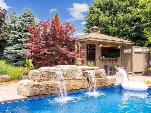 10 Forest Ridge Cres, Halton Hills, ON - Outdoor With In Ground Pool With Backyard