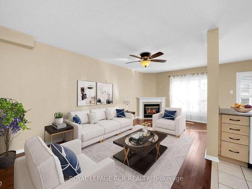 86 Wood Circ, Caledon, ON - Indoor Photo Showing Living Room With Fireplace