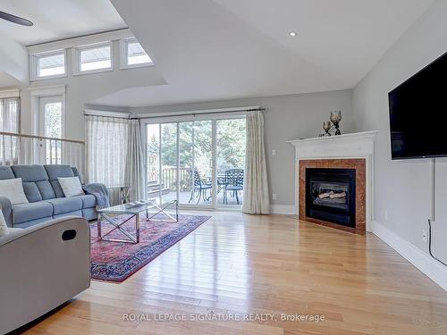 383 Maplehurst Ave, Oakville, ON - Indoor Photo Showing Living Room With Fireplace