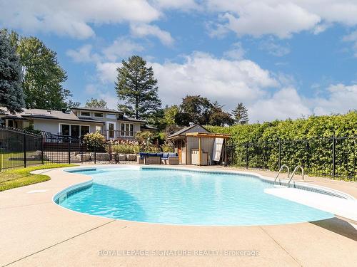 383 Maplehurst Ave, Oakville, ON - Outdoor With In Ground Pool With Backyard