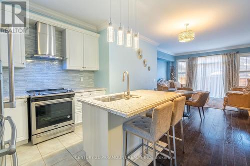 13 Kempsford Crescent, Brampton, ON - Indoor Photo Showing Kitchen With Stainless Steel Kitchen With Double Sink With Upgraded Kitchen