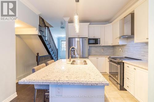 13 Kempsford Crescent, Brampton, ON - Indoor Photo Showing Kitchen With Stainless Steel Kitchen With Double Sink With Upgraded Kitchen