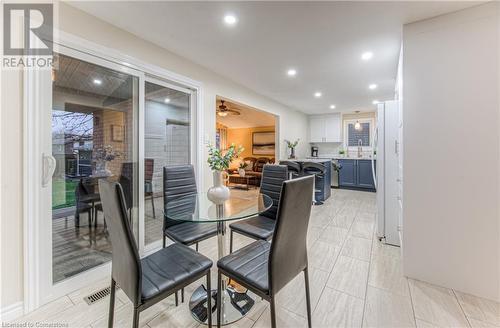 Dining area with access to the covered porch. - 6 Fran Ellen Crescent, Kitchener, ON - Indoor Photo Showing Dining Room