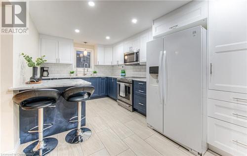 Kitchen with plenty of ceiling pot lights. - 6 Fran Ellen Crescent, Kitchener, ON - Indoor Photo Showing Kitchen With Upgraded Kitchen