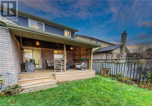 Back of house at dusk - 6 Fran Ellen Crescent, Kitchener, ON - Outdoor With Deck Patio Veranda With Exterior