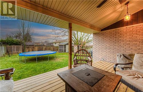 Covered deck - 6 Fran Ellen Crescent, Kitchener, ON - Outdoor With Deck Patio Veranda With Exterior