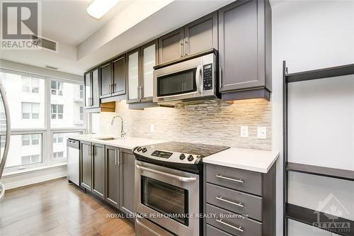 1909 - 195 Besserer Street, Ottawa, ON - Indoor Photo Showing Kitchen With Stainless Steel Kitchen With Upgraded Kitchen