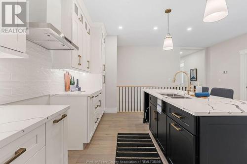 1584 Jasperson Drive, Kingsville, ON - Indoor Photo Showing Kitchen With Double Sink