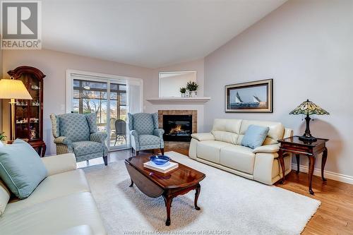 44 Queens Hill Crescent, Leamington, ON - Indoor Photo Showing Living Room With Fireplace