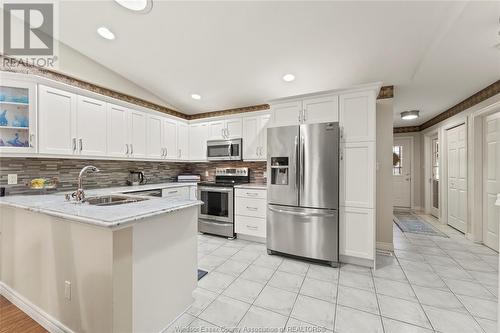 1824 Questa Drive, Windsor, ON - Indoor Photo Showing Kitchen With Double Sink