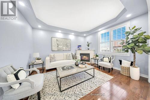 460 Father Tobin Road, Brampton, ON - Indoor Photo Showing Living Room With Fireplace