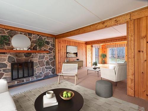 Salon - 139 Côte Commandant, Mont-Tremblant, QC - Indoor Photo Showing Living Room With Fireplace