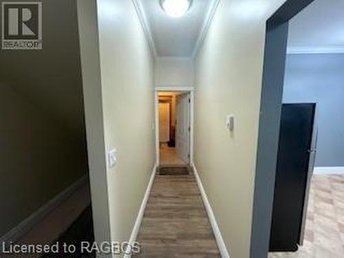 Hallway featuring crown molding and wood-type flooring - 745 4Th Avenue East Avenue, Owen Sound, ON 