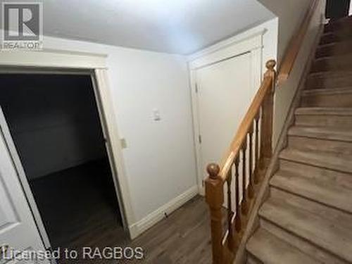 Stairway featuring hardwood / wood-style flooring - 745 4Th Avenue East Avenue, Owen Sound, ON 