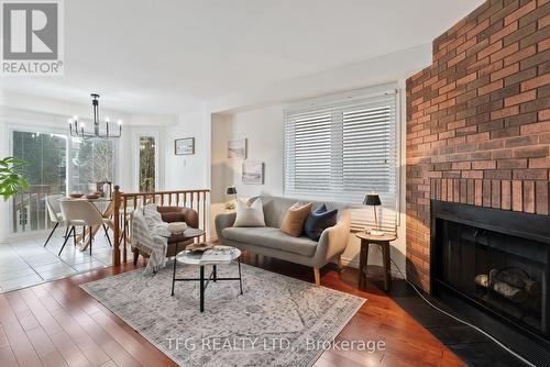 1306 Cornell Court, Pickering (Liverpool), ON - Indoor Photo Showing Living Room With Fireplace