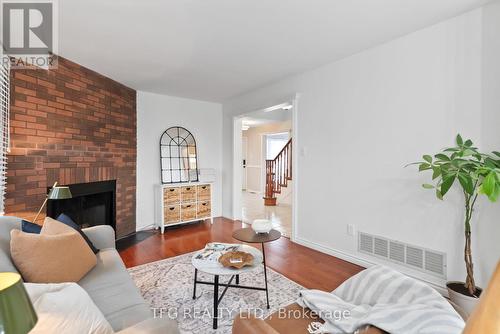 1306 Cornell Court, Pickering (Liverpool), ON - Indoor Photo Showing Living Room With Fireplace