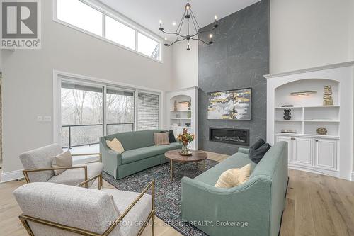 597 Creekview Chase, London, ON - Indoor Photo Showing Living Room With Fireplace