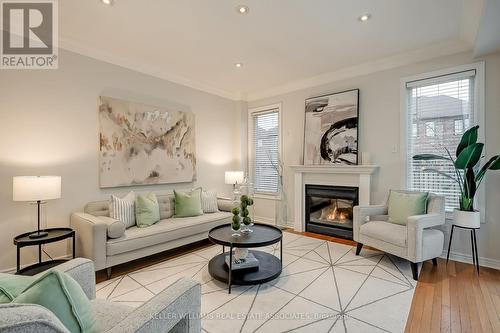 3306 Weatherford Road, Mississauga, ON - Indoor Photo Showing Living Room With Fireplace