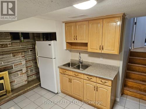 Lower - 2435 Callum Avenue, Mississauga, ON - Indoor Photo Showing Kitchen With Double Sink